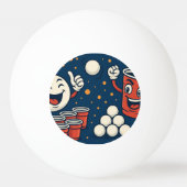 Balle De Ping Pong Drôle Thème (Devant)