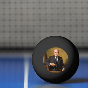 Balle De Ping Pong Dwight Eisenhower Président Portrait de la Maison