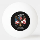 Balle De Ping Pong Eagle and Flag 250 Years of America 1776-2026 (Devant)
