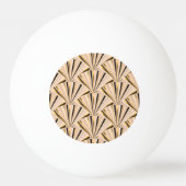 Balle De Ping Pong Echelles Art Déco : Glamour d'or géométrique (Dos)