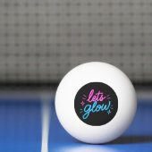 Balle De Ping Pong Éclatons – Typographie Motivation Néon (Filet)