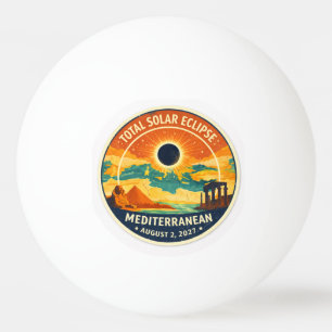 Balle De Ping Pong Éclipse solaire méditerranéenne de 2027