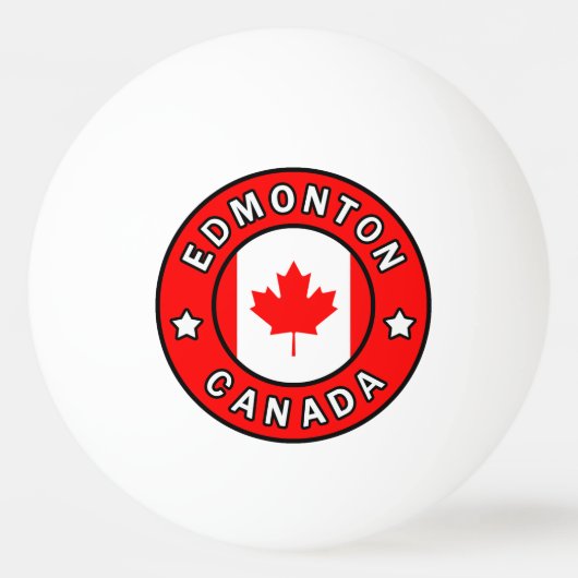 Balle De Ping Pong Edmonton Canada (Devant)