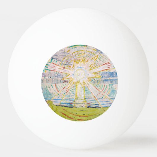 Balle De Ping Pong Edvard Munch - Le Soleil 1910 (Devant)