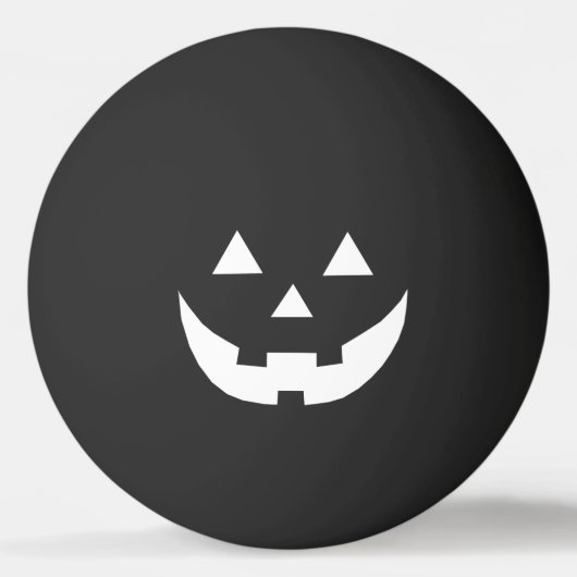 Balle De Ping Pong Éffrayant noir blanc Jack-o'-lantern drôle Hallowe (Dos)