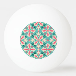 Balle De Ping Pong Elégance florale : motif vintage sans soudure.