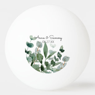 Balle De Ping Pong Élégant jeu Mariage de feuillage Elégant