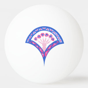 Balle De Ping Pong Élégante œuvre d'art ornementale vintage