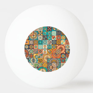 Balle De Ping Pong Éléments décoratifs : Motif Vintage à main