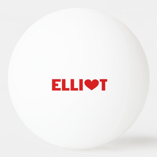Balle De Ping Pong Elliot Love (Devant)