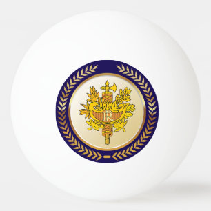 Balle De Ping Pong Emblème De La France