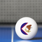Balle De Ping Pong Emblème du drapeau des Samoa américaines (Filet)