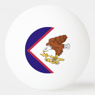 Balle De Ping Pong Emblème du drapeau des Samoa américaines