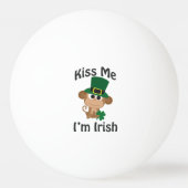 Balle De Ping Pong Embrasse-moi, je suis irlandais ! Singe (Dos)