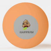 Balle De Ping Pong Emoji de bonne chance (Devant)
