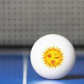 Balle De Ping Pong Emoji Soleil  (Filet)