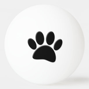 Balle De Ping Pong Empreinte de chien