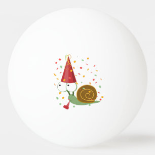 Balle De Ping Pong Escargot Confetti Party
