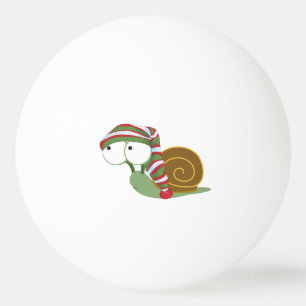 Balle De Ping Pong Escargot en hiver casquette
