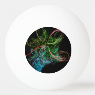 Balle De Ping Pong Espace de fleurs d'art abstrait