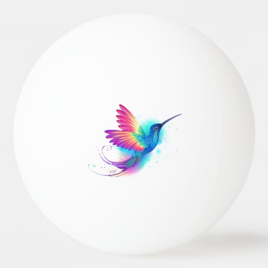 Balle De Ping Pong Exotic Rainbow Hummingbird (Devant)