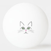 Balle De Ping Pong Face de chat (Dos)