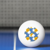 Balle De Ping Pong Falln Kawaii Moon, Étoiles, Soleil (Filet)