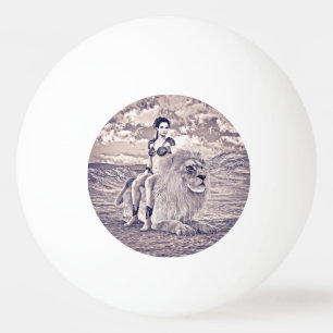 Balle De Ping Pong Fantaisie de la Reine Lion