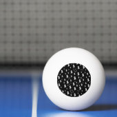 Balle De Ping Pong Fantômes Sombres d'Halloween (Filet)