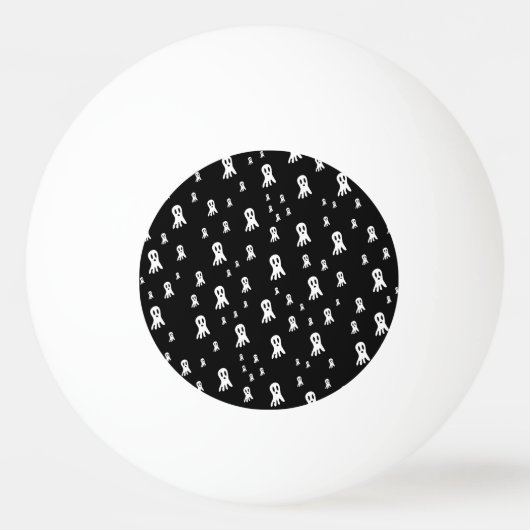 Balle De Ping Pong Fantômes Sombres d'Halloween (Devant)