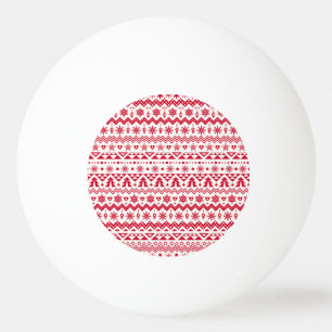 Balle De Ping Pong Festive Noël sans couture motif.