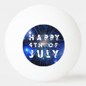Balle De Ping Pong Feu d'artifice 4 juillet à Blue Hue Party (Dos)