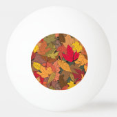 Balle De Ping Pong Feuilles d'automne colorées (Dos)