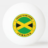 Balle De Ping Pong Fier D'Être De Jamaïque (Dos)