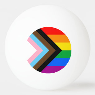 Balle De Ping Pong Fierté de progrès LGBTQ+