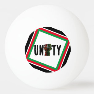 Balle De Ping Pong fierté noire drapeau rouge vert poing panafricain 
