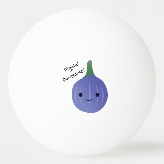 Balle De Ping Pong figue Awesome Fig Pun (Dos)