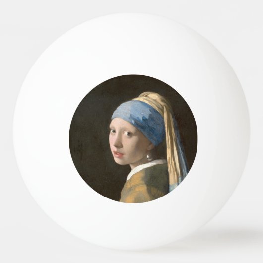 Balle De Ping Pong Fille avec une perle d'oreille-Johannes Vermeer Ar (Devant)