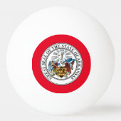 Balle De Ping Pong Flag de l'Arkansas (Dos)