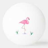 Balle De Ping Pong Flamant rose rose (Devant)