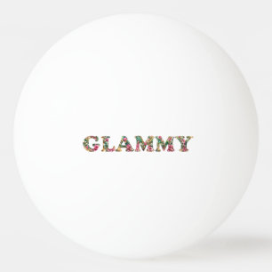 Balle De Ping Pong Flamme Florale Grand-mère mignonne Fête des mères