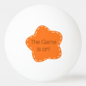 Balle De Ping Pong Fleur orange avec Ping Pong (Dos)