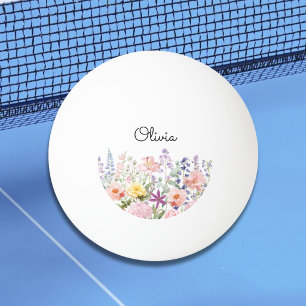 Balle De Ping Pong Fleurs Jardin Floral Personnalisé Coloré Jolies