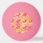Balle De Ping Pong Fleurs mignonnes motif (Dos)
