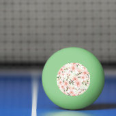 Balle De Ping Pong Fleurs roses (Filet)
