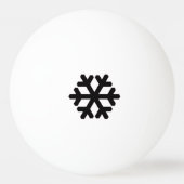 Balle De Ping Pong Flocon de neige noir (Dos)
