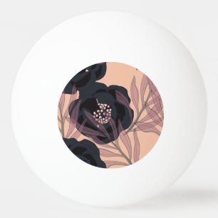Balle De Ping Pong Floral abstract elegance, artistic background.