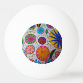 Balle De Ping Pong Floral moderne (Dos)