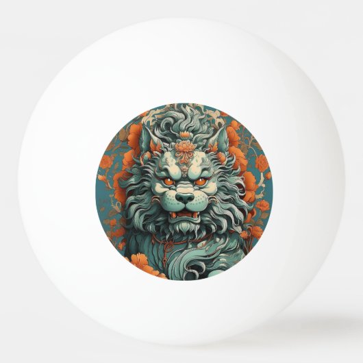 Balle De Ping Pong Flu Lion de la sagesse Ping Pong Ball (Devant)