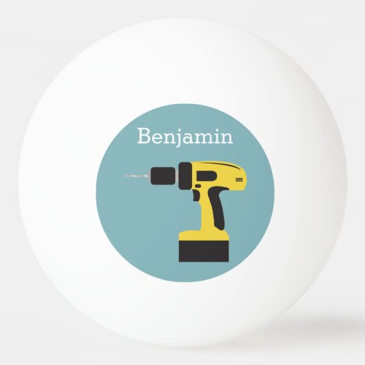Balle De Ping Pong Foret électrique avec le nom fait sur commande - (Devant)